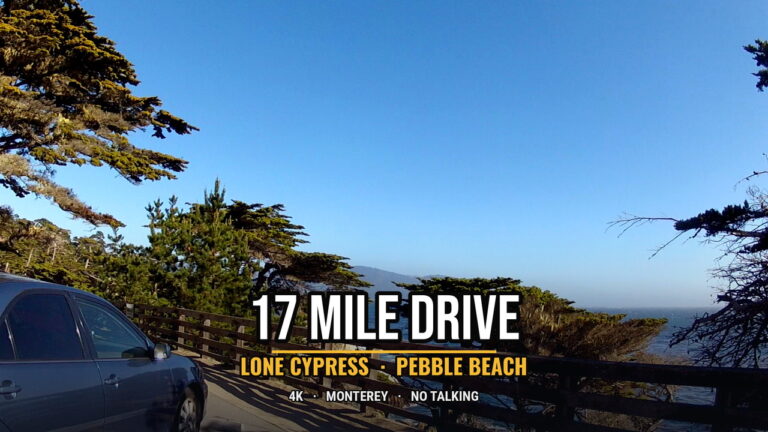 17 Mile Drive 4K Dashcam Lone Cypress Pebble Beach Monterey No Talking 768x432