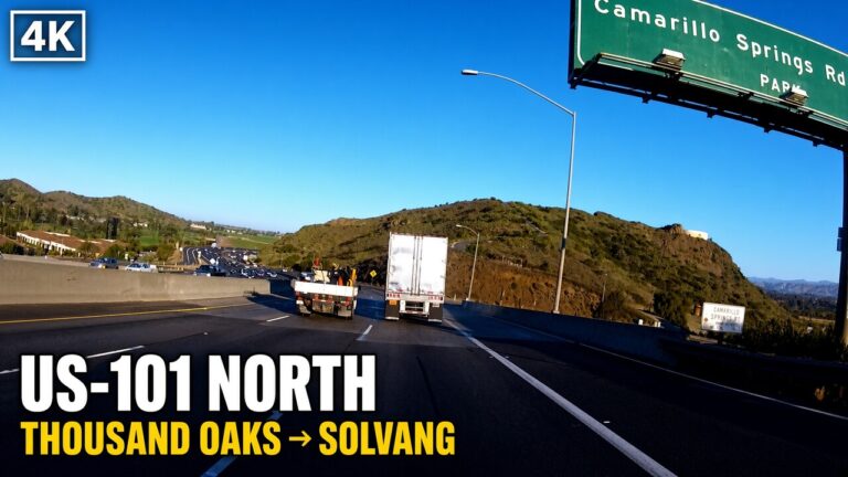 US 101 North 4K Thousand Oaks to Solvang California Dashcam No Talking THMB 768x432
